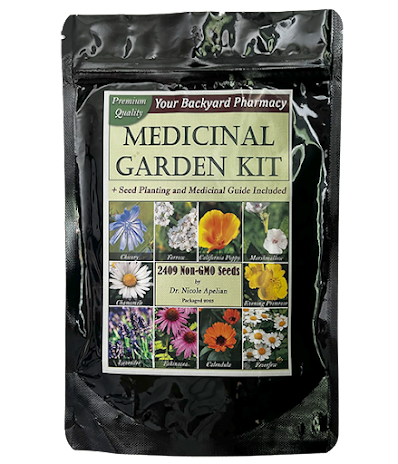 Medicinal Garden Kit in a natural garden setting